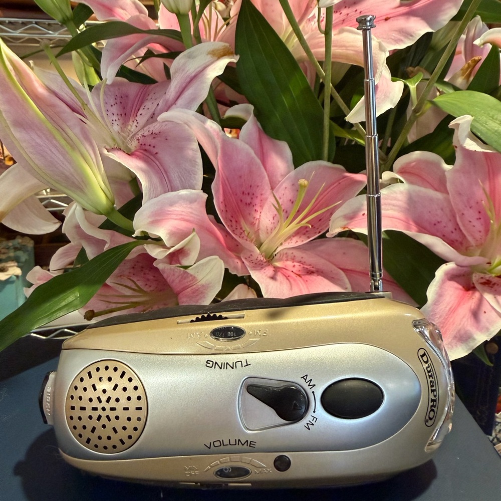 Abrand Silver Portable AM/FM Radio